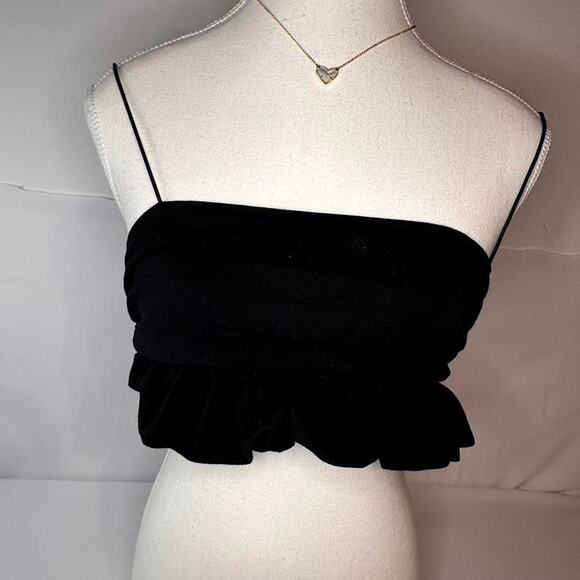 Urban Outfitters Cropped backless Cami Size Small Made with 94% Cotton - Picture 3 of 5